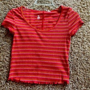 Me to We PacSun collection cropped tee.